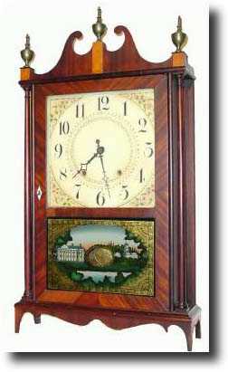 C.1820, Eli Terry and Sons, Plymouth, Conn, Pillar and Scroll Clock — Antique Clocks Price Guide