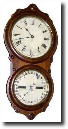 C.1875, Seth Thomas, Office Calendar No. 7 Wall Clock — Antique Clocks Price Guide
