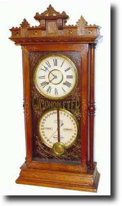 C.1875 (dated instruction label), Ithaca "CHRONOMETER" shelf clock — Antique Clocks Price Guide