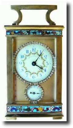 C.1900, French, Brass Cased Carriage Clock, — Antique Clocks Price Guide