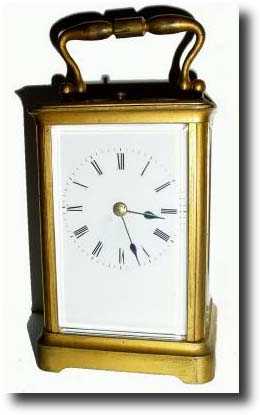 C.1900, French, Brass Cased Carriage Clock — Antique Clocks Price Guide