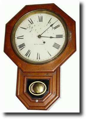 C.1909, Seth Thomas, "12 Inch Drop Octagon" wall clock — Antique Clocks Price Guide