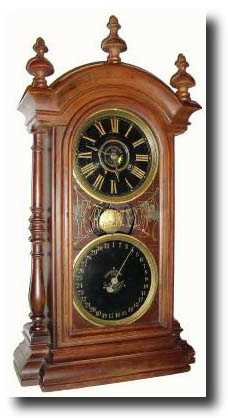 C.1884, National Calendar Clock Co., New Haven, Conn. "Fashion" calendar clock. — Antique Clocks Price Guide