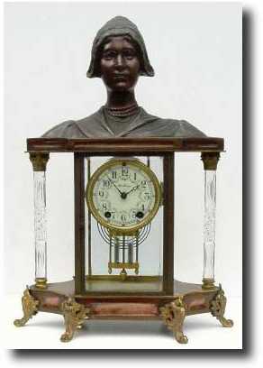 C.1900, Seth Thomas, "Empire No. 32" , crystal regulator — Antique Clocks Price Guide