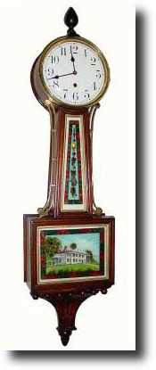 C.1912, Waterbury "Willard No. 5" weight banjo — Antique Clocks Price Guide