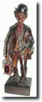 C.1930, German, Whistling Man figural clock — Antique Clocks Price Guide