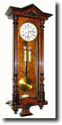 C.1900, German, Freiburg United Clock Factories, 2-weight walnut wall regulator — Antique Clocks Price Guide
