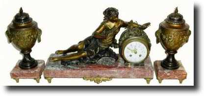 C.1900, French Figural Clock — Antique Clocks Price Guide