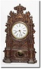 C.1855, Bristol Brass and Clock Co., no. 3 Cortlandt St, NY, an 8-day iron front in excellent original condition, clean and running.