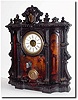 C.1852, Bristol Brass and Clock Co, 3 Cortlandt St, New York, a large and impressive 8-day iron front.