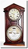 C.1874, Ithaca, "No. 7 Shelf Cottage", perpetual calendar clock, as-found.