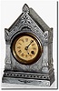 C.1868, The Terry Clock Co., Waterbury, Conn, Terry "Patent Timepiece', in a cast spelter architectural case, now without finish.