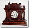 C.1890, F. Kroeber, Walnut Mantel clock, with restorations.