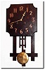 C.1920, Unmarked, but identical to "San Jose' Mission oak wall clock., shown in Ehrhardt"s book 1, page 183.