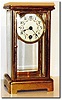 C.1900, German, Hamburg-American Clock Co., Mini crystal regulator, as-found.