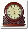 C.1860, Case Only, English, Mahogany case with fancy carving under the dial.