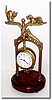 C.1910, German, Junghans, extremely rare "Dog and Cat' swinging arm clock.
