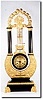 C.1850, French, Lyre form Pendule, the movement within the pendulum, and oscillating back and forth with each tick.