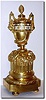 C.1875, French "Cercles Tournants", or annular dial mantel clock, in the style of Louis XVI, the entire case of ormolu, the sharp edges worn to brass and with some oxidation.