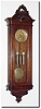 C.1890, German, Gustav Becker, 3-Weight Grand Sonnerie wall regulator in very good original condition.