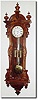 C.1865, Austrian, 3-Weight Grand Sonnerie, in a long serpentine case with 72 beat movement.