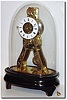 C.1851, French, Miniature Skeleton Clock and dome.