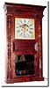 C.1840, Philip L. Smith, Marcellus, Onondaga County, NY, a good 8-day carved column and cornice case in good condition.