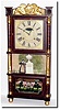 C.1845, Birge, Mallory and Co., Triple Deck shelf clock in good original condition.