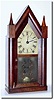 C.1845, Brewster and Ingrahams, 8-day, Brass Spring, steeple clock in relatively good original condition..