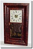 C.1842, E.C. Brewster and Co., Bristol, Conn, 30 hour spring driven OG with Kirk"s patent cast iron back plate movement.