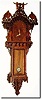 C.1985, American Fret Work wall clock, 8-day, time.