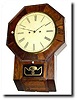 C.1855, Atkins, Whiting and Co., Bristol, Conn., Drop Octagon wall clock