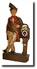 C.1950, German, Whistling Man with Clock.