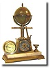 C.1890, French, Rare Globe Clock, with machinery themes.