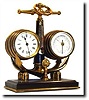 C.1890, French, Industrial "Nautical" Mantel Timepiece,