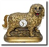 C.1890, German, "Panting Dog" clock.
