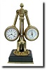 C.1890, French Industrial "Centrifugal Steam Valve", with clock and barometer.