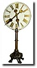 C.1920, American, Large Glass Dial Mystery clock