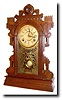 C.1888, Terry Clock Co., Pittsfield, Mass, the HIGHLAND, walnut shelf clock,