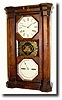 C.1863, Seth Thomas, Plymouth Hollow, Conn, "8-Day Parlor Calendar", 2-weight shelf clock.