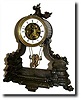 C.1900, French, Swinging Doll clock