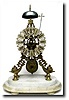 C.1860, English, Chain Fusee Skeleton clock