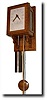 C.1933, Charles Alvah Smith, Brattleboro, Vermont, 8-day, wood works wall clock,