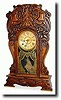 C.1900, Wm.L. Gilbert "Egyptian No. 60" pressed oak kitchen clock