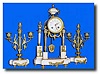 C.1880, French 3-piece Portico Mantel Clock