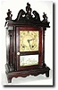 C.1929, Wm.L. Gilbert "DRESDEN" Miniature Pillar and Scroll Clock