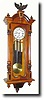 C.1890, Austrian, Gebruder Resch Alt Deutsch stytle wall clock