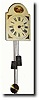 C.1870, German, Dial Clock, or Wag on the Wall.