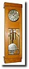Mixed lot: C.1880 Gustav Becker 2-weight wall clock