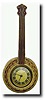 C.1938, Lux Clock Mfg Co., Waterbury, Conn BANJO CLOCK,